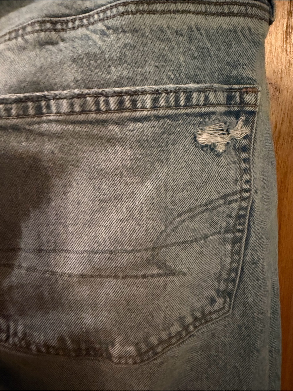 American Eagle Outfitters Women’s Light Blue Stretch Jeans - Picture 3 of 6
